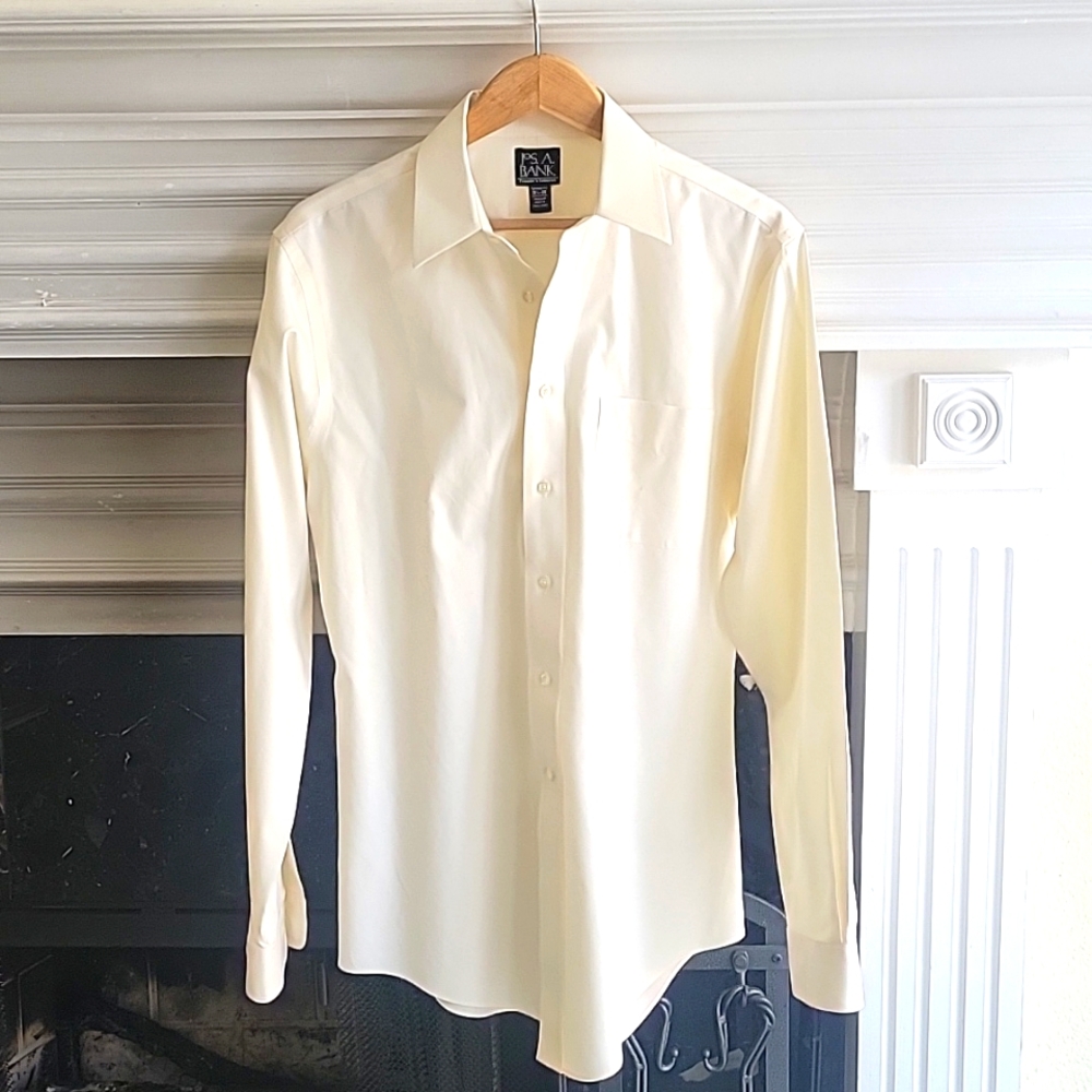 Jos. A. Bank Cream Dress Shirt